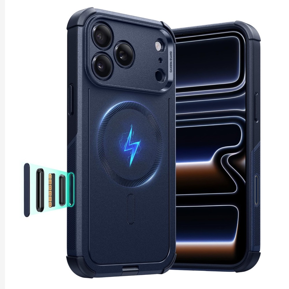 ESR ‘Cyber Series’ iPhone 17 Pro Case 7X Military Grade Protection BLACK